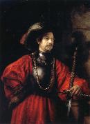 REMBRANDT Harmenszoon van Rijn Portrait of a Man in Military Costume oil painting picture wholesale